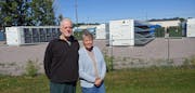 Eddie Gould and Sandra Olson say their peace and quiet have been disturbed by a crypto mining operation that opened recently near their home in Glenco
