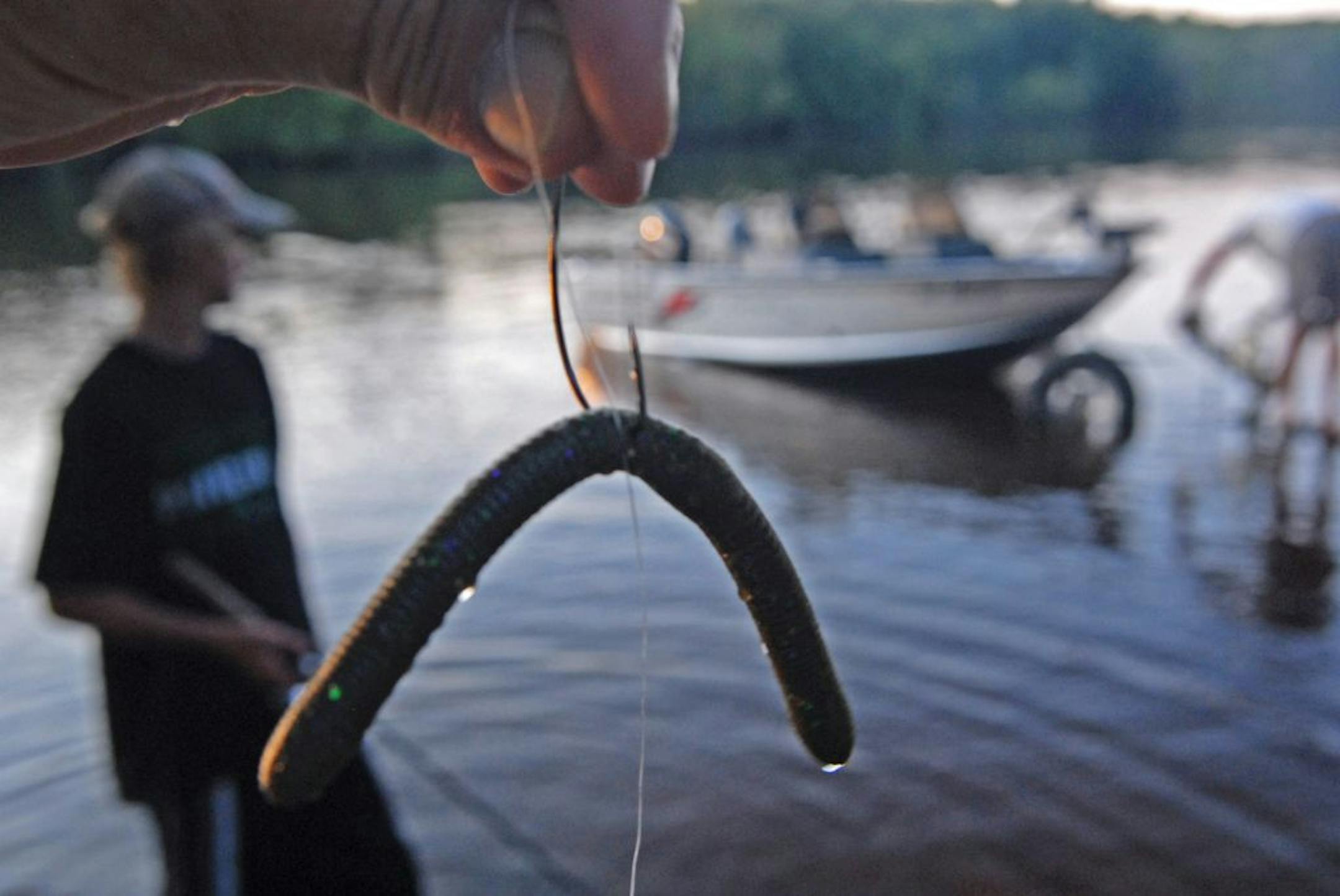Fishing a plastic worm "wacky'' style can put Mille Lacs smallmouth bass in the boat.