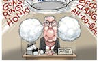 Sack cartoon: Mitch McConnell contemplates Russian meddling