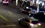 This surveillance image shows the SUV that hit a bicyclist over the weekend in St. Paul.