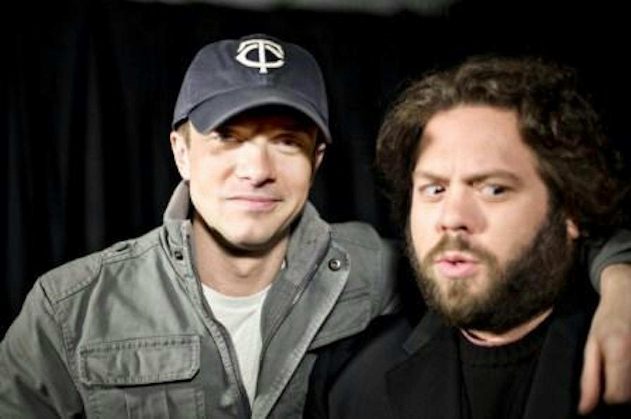 Crazy eyes: Always funny. Topher Grace and Dan Fogler.