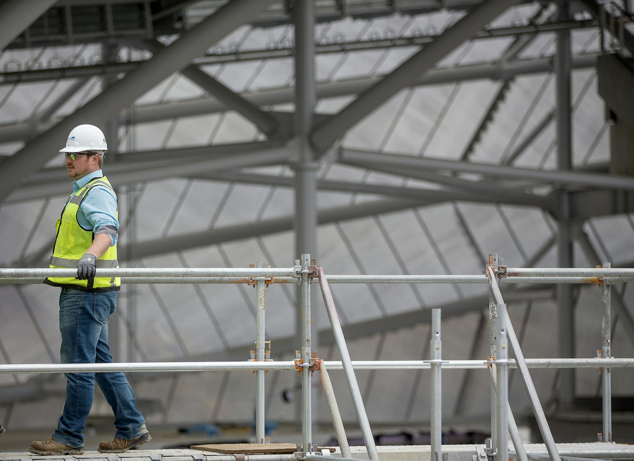Allianz Field crew gave a tour of the new soccer stadium Tuesday, August 28, 2018 in St. Paul, MN.