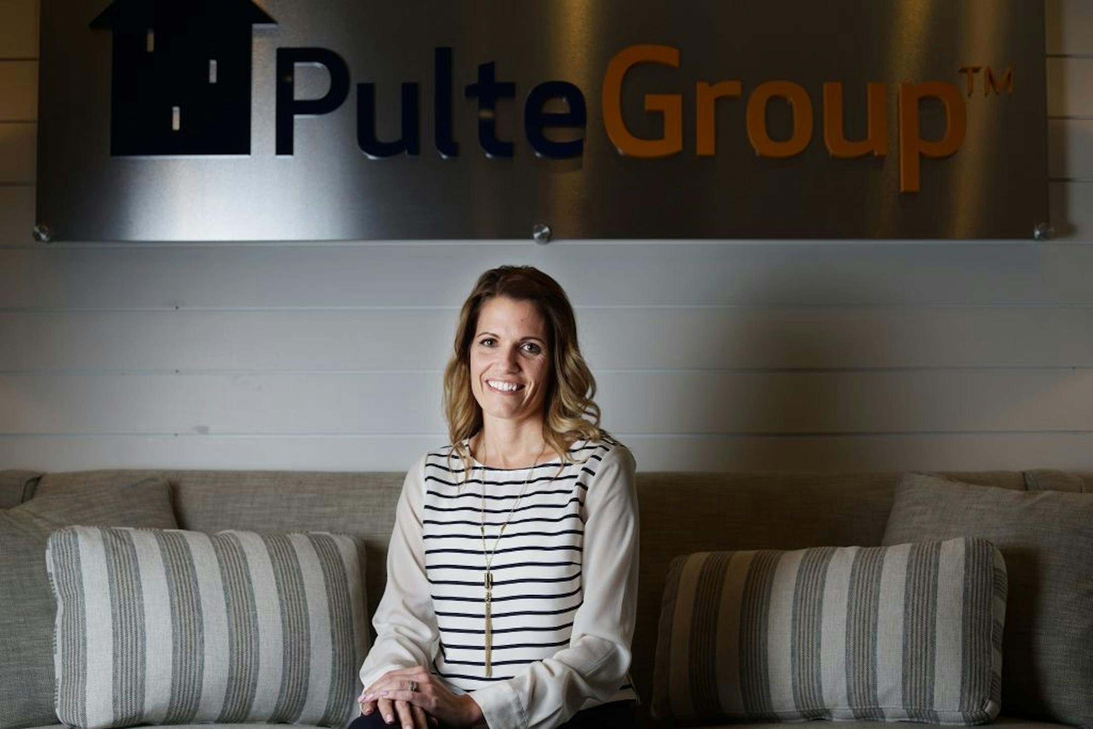 Jamie Tharp is the Minnesota Division President for Pulte Homes, making her the first female leader for a national home builder in this market..