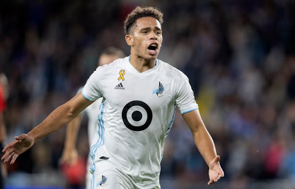 Minnesota United midfielder Hassani Dotson started 26 of the 30 regular-season games he played last season. His 2,404 minutes played approached the 2,