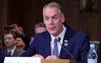 United States Representative Ryan Zinke (Republican of Montana) testifies before the US Senate Committee on Energy and Commerce as it holds a hearing 