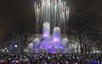The 2018 Winter Carnival Ice Palace was officially lit Thursday evening in Rice Park in downtown St. Paul. The 70 foot tall palace is the first to gra