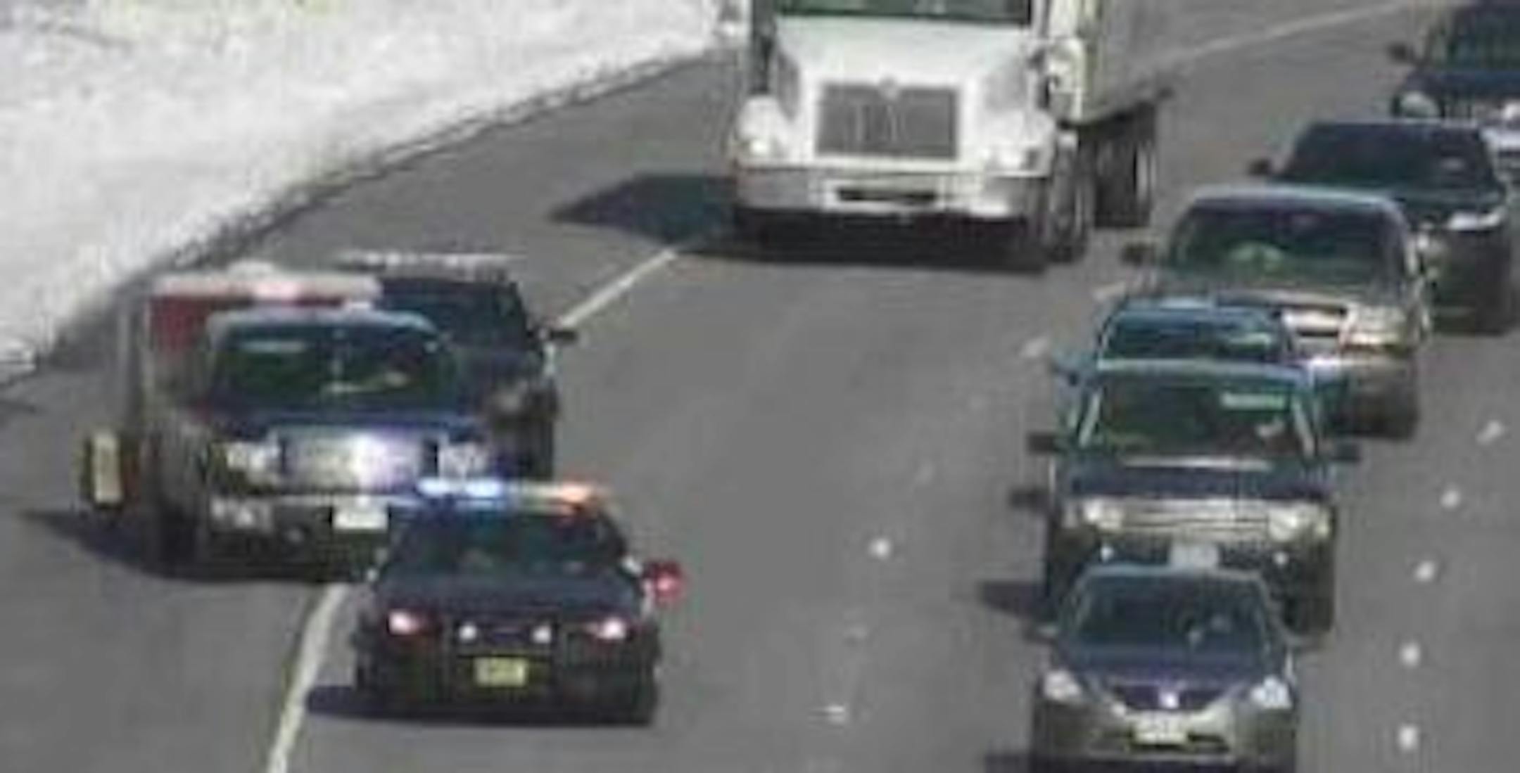 The State Patrol escorted a vehicle that an investigator mistakenly suspected was carrying dead wolves.