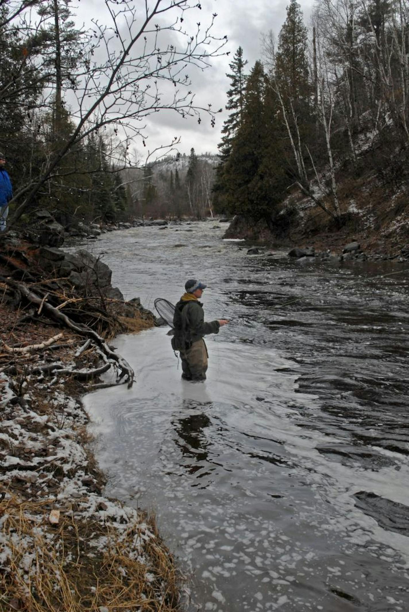 A flush North Shore stream is good for trout and anglers. One with too little water can freeze to the bottom in winter.