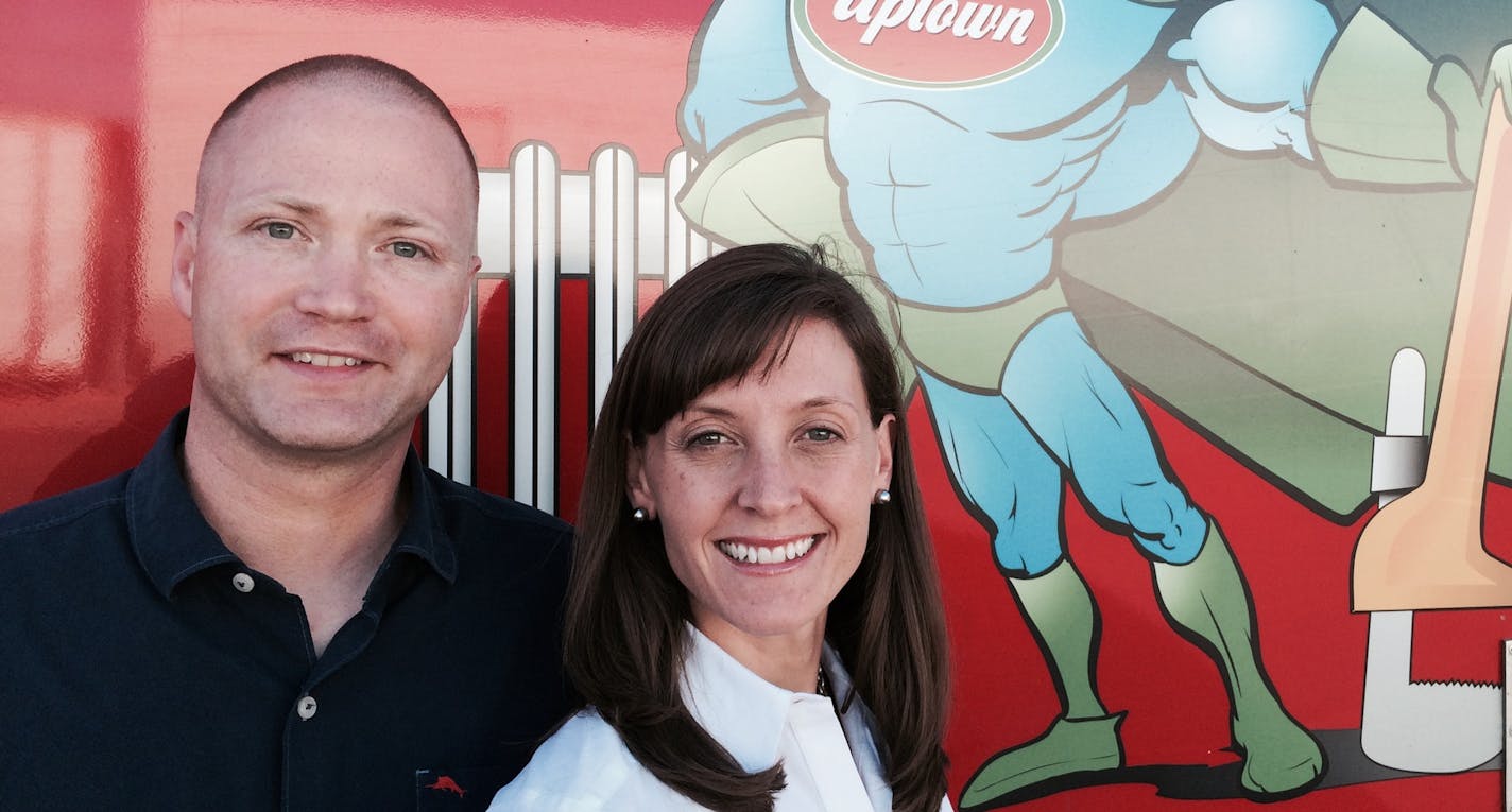 Josh and Sheree Savage, owners of North Minneapolis-based Uptown Plumbing.