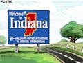 Sack cartoon: Indiana