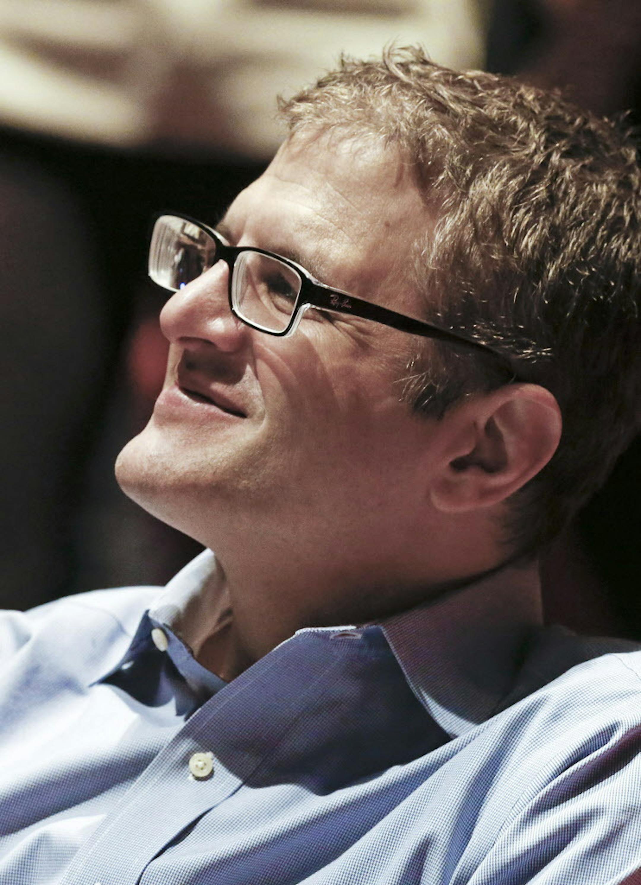 In this Jan. 12, 2016 photo, new Guthrie Theater artistic director Joe Haj leads a rehearsal of Shakespeare's ìPericles,î as he prepares to make his Guthrie Theater directorial debut in Minneapolis. (AP Photo/Jim Mone)