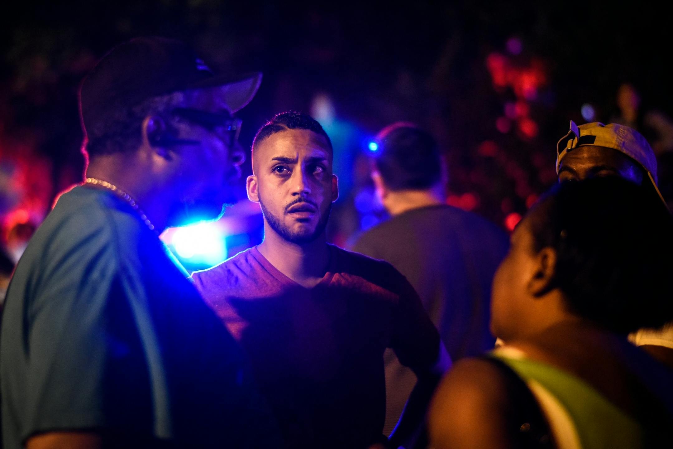 Minneapolis City Council Member Phillipe Cunningham spoke to community members following a shooting which took place hours earlier in North Minneapolis.