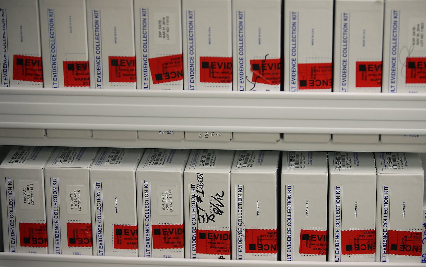 Sheriff Commander Brian Podany stood near three evidence refrigerators with 500 untested rape kits, Wednesday, December 2, 2015 in Andover, MN. ] (ELIZABETH FLORES/STAR TRIBUNE) ELIZABETH FLORES &#x2022; eflores@startribune.com