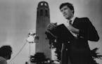 July 19, 1984 KSTP-TV news anchor Stan Turner did a live broadcast from San Franclsco's Telegraph Hill Wednesday. The Colt tower was in Background. St