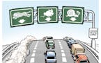 Sack cartoon: Life in the fastest lane