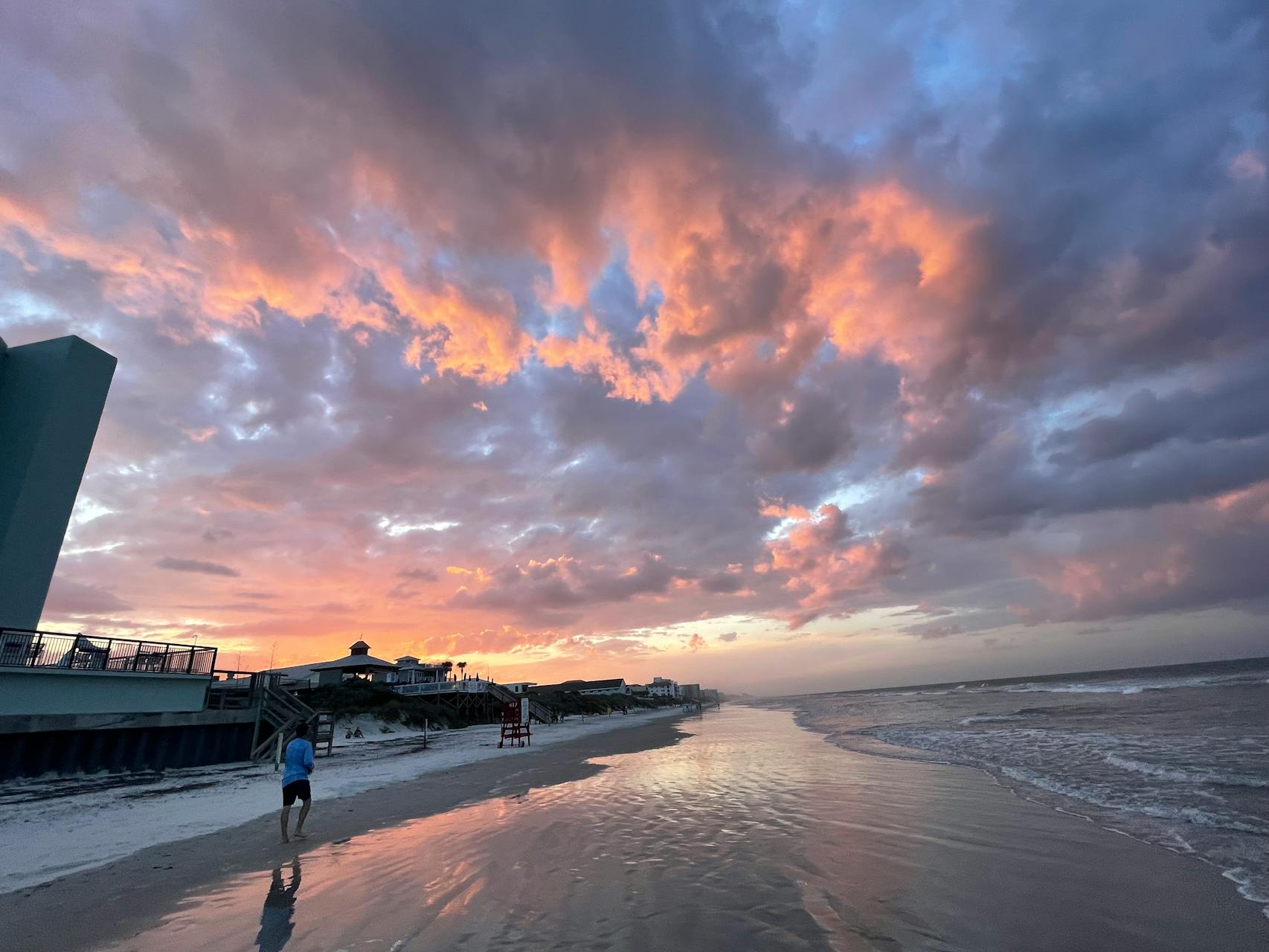 New Smyrna Beach has miles of wide, hard-packed sand for strolling.