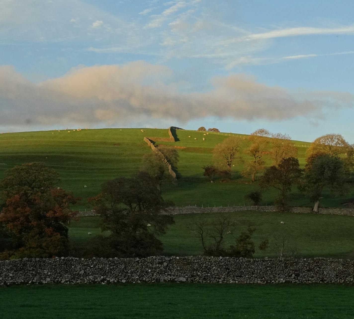 The setting sun threw light on a low fell west of Burnsall in the Yorkshire Dales. Photo b Dave Hage * dave.hage@startribune.com