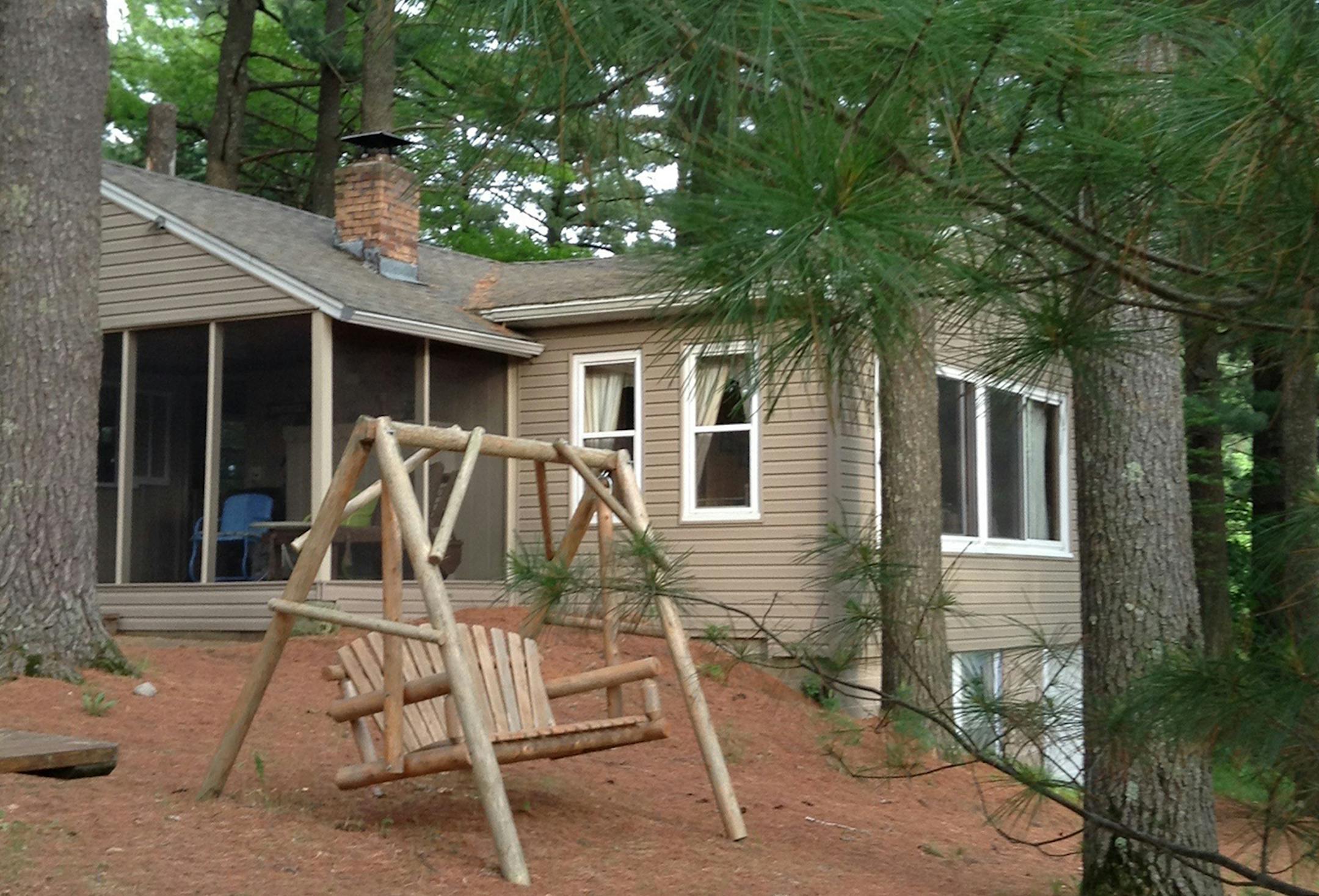 A second cabin was built in 1954 to accommodate a growing family.