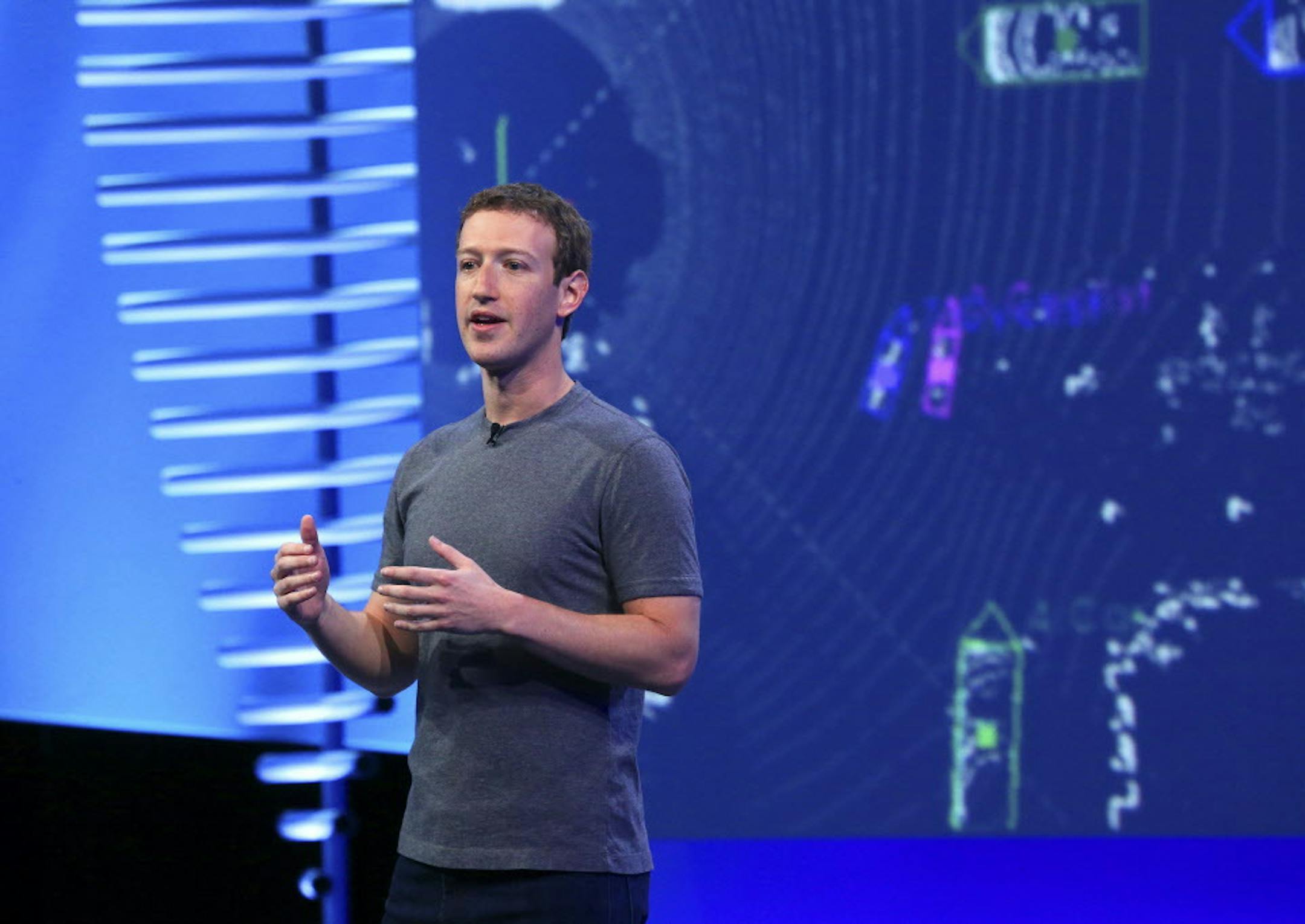 FILE -- Mark Zuckerberg at a Facebook conference in San Francisco, April 12, 2016. In a Facebook post, Zuckerberg said the company was looking into how to detect and flag false news content, after the site was accused of affecting the electionís outcome by failing to stop bogus news stories. (Jim Wilson/The New York Times)