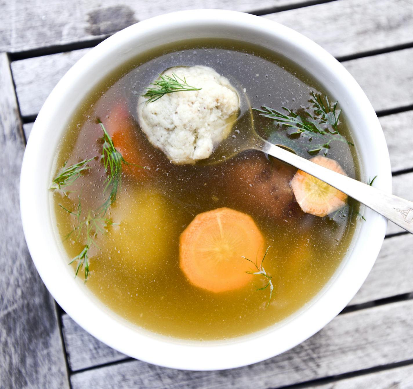 Matzo ball soup