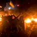Anti-government protesters clash with riot police in Kiev's Independence Square, the epicenter of the country's current unrest, Kiev, Ukraine, Tuesday