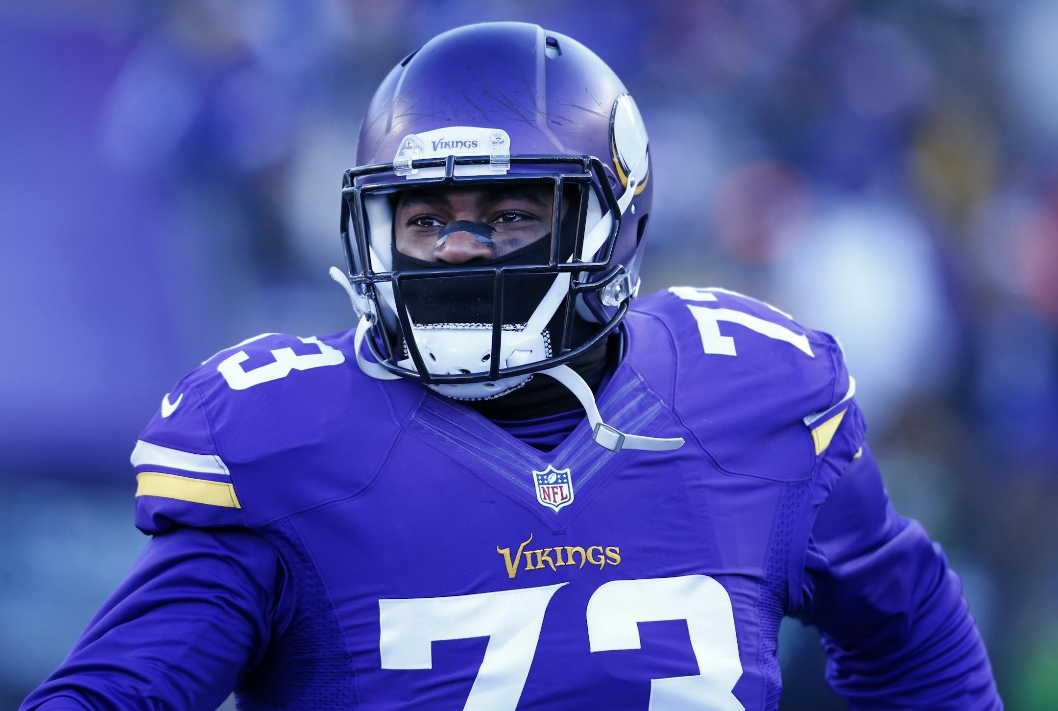 Minnesota Vikings Sharrif Floyd (73).