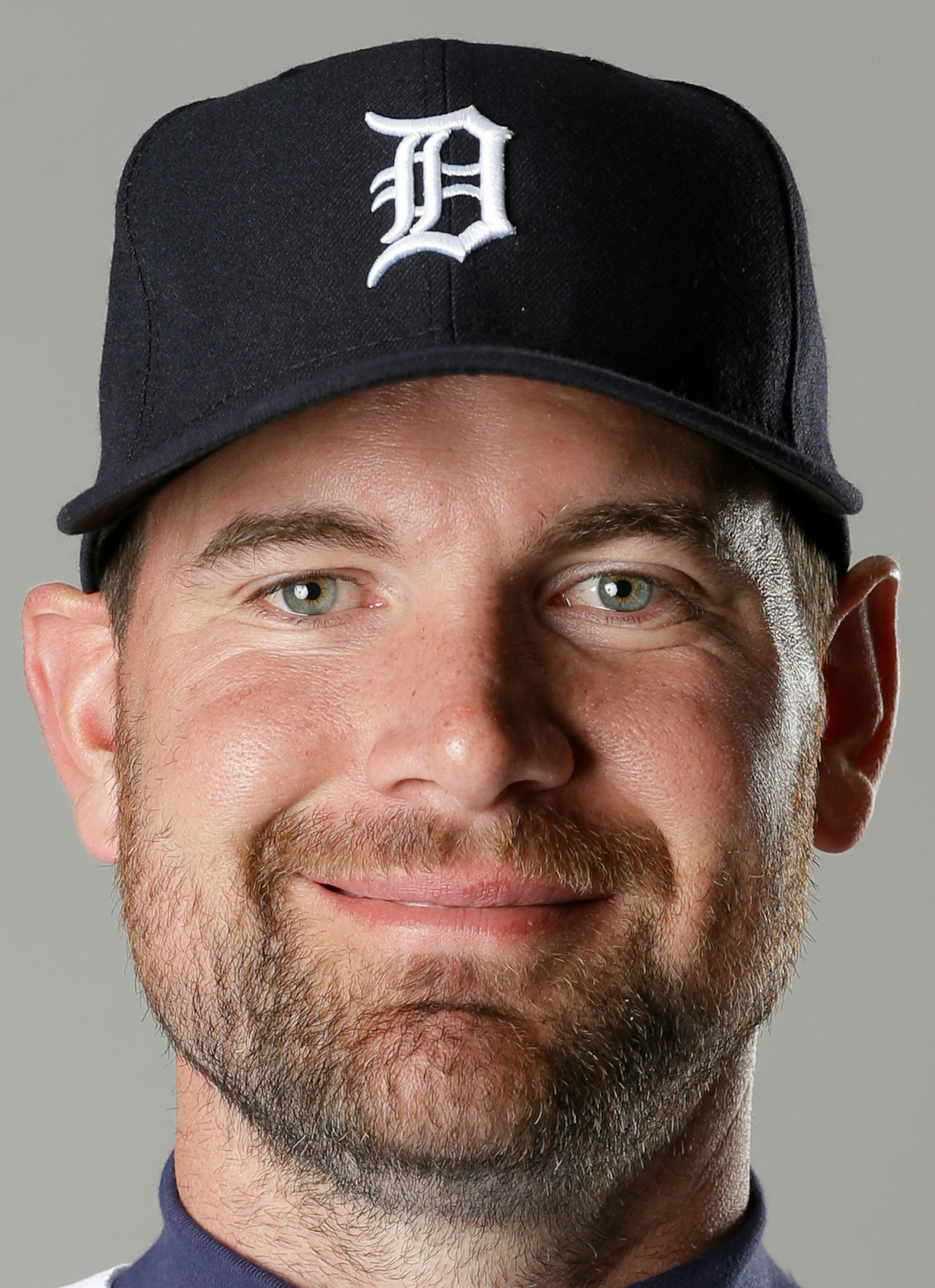 This is a 2016 photo of Mike Pelfrey of the Detroit Tigers baseball team. This image reflects the 2016 active roster as of Saturday, Feb. 27, 2016, in Lakeland, Fla., when this photo was taken. (AP Photo/John Raoux) ORG XMIT: FLJR1