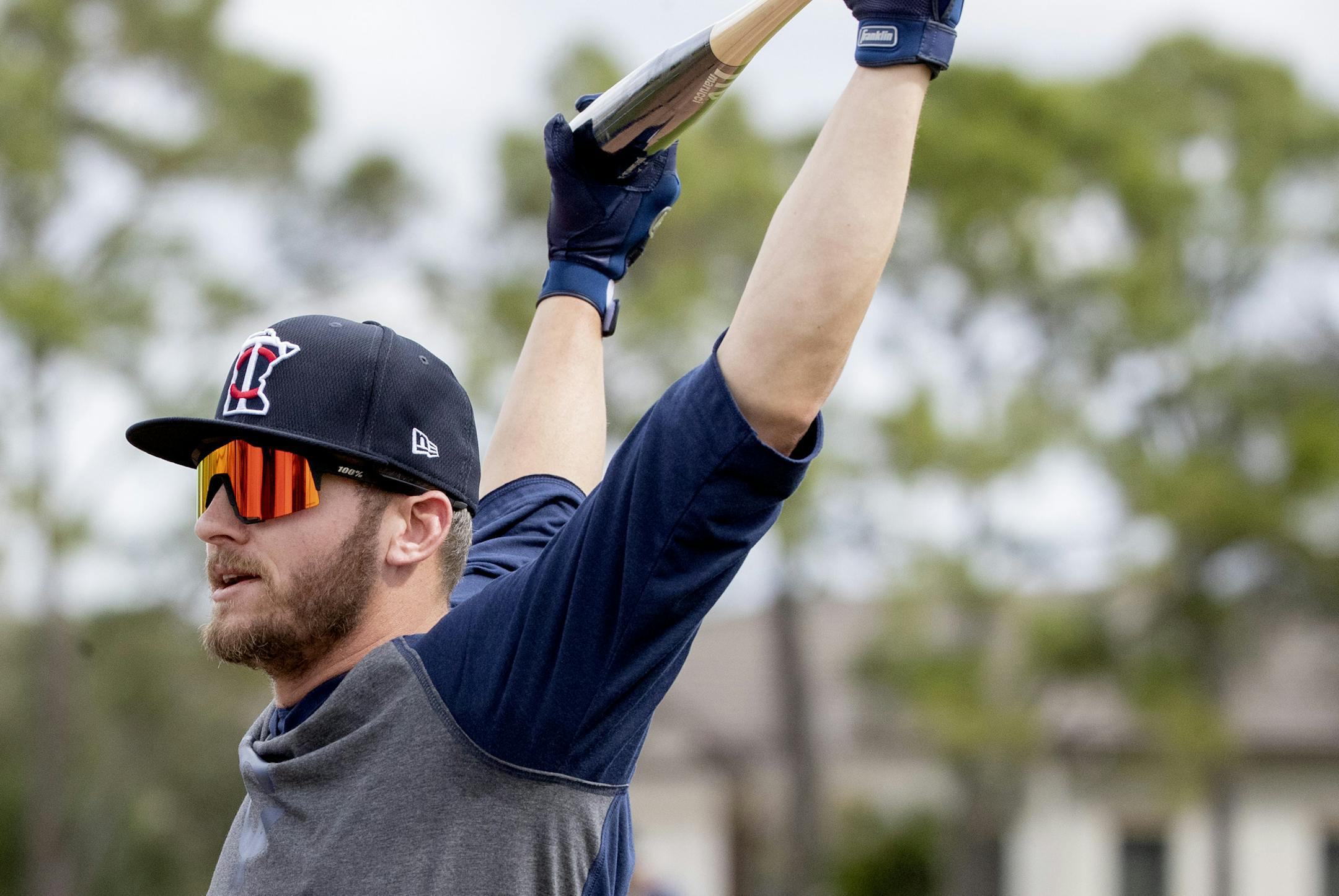 Minnesota Twins Josh Donaldson waited to take batting practice on Sunday. ] CARLOS GONZALEZ • cgonzalez@startribune.com – Fort Myers, FL – February 16, 2020, CenturyLink Sports Complex, Hammond Stadium, Minnesota Twins, Spring Training