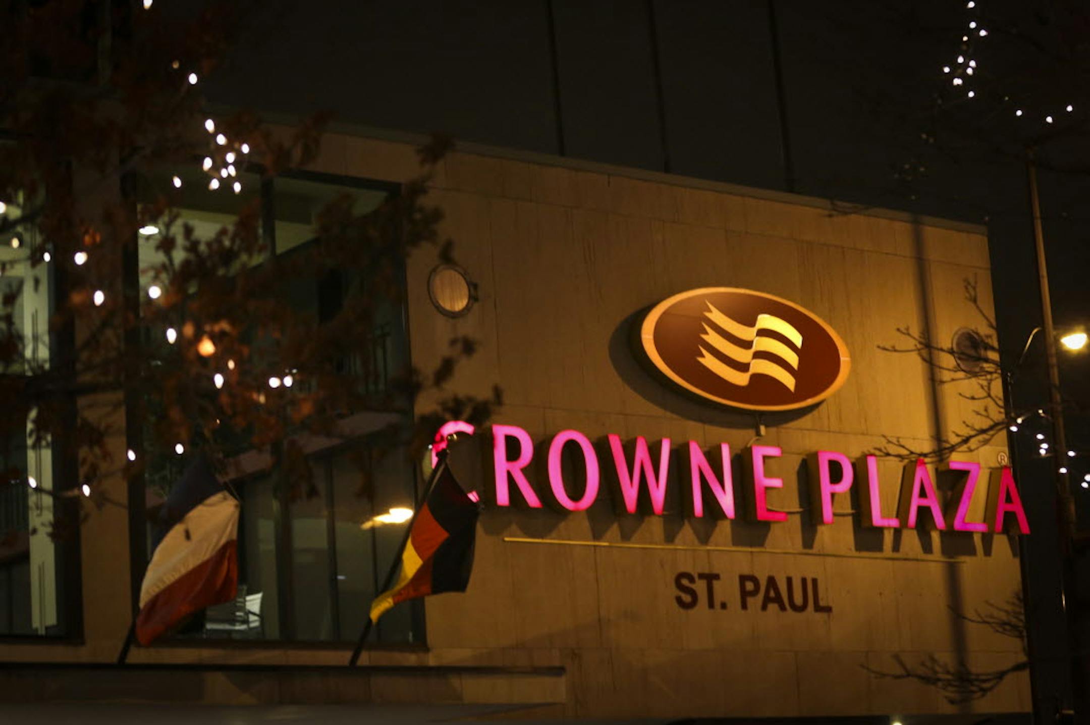 The Crowne Plaza hotel in downtown St. Paul