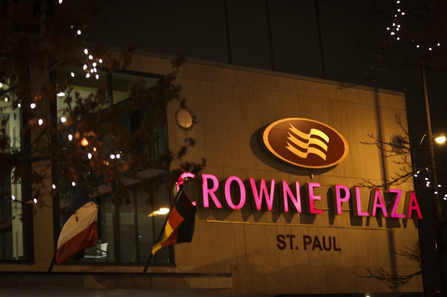 The Crowne Plaza hotel in downtown St. Paul