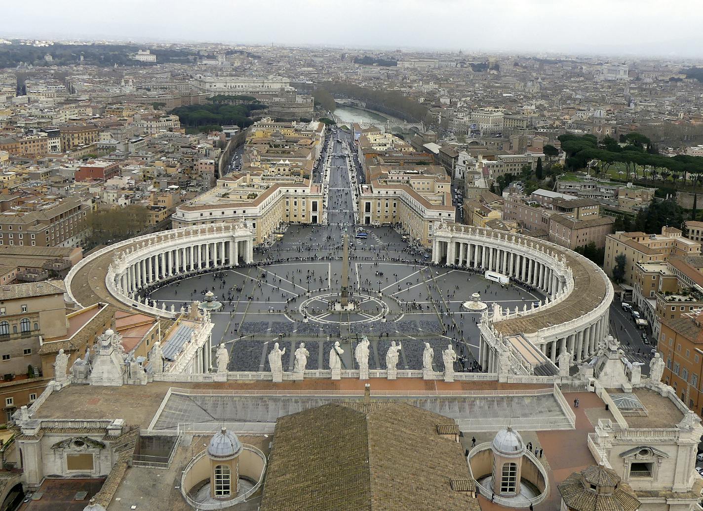 A climb to the top of St. Peter's Basilica reward the intrepid with beautiful views of Rome and tourists-as-ants on the ground. Photo by Kerri Westenberg/Star Tribune