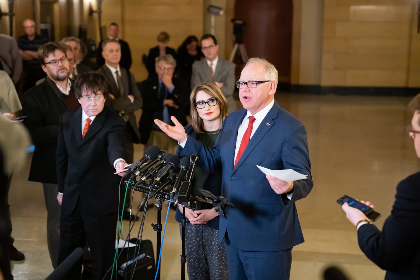 Governor Walz and Lt. Governor Flanagan responded to the second set of budget negotiations Monday afternoon.