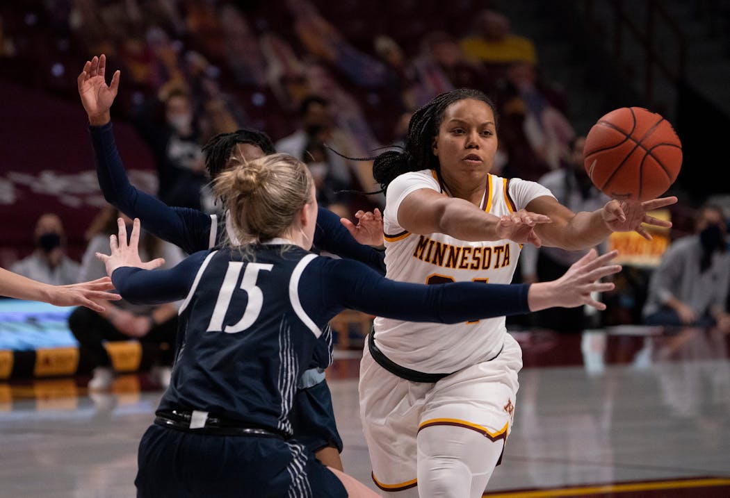 Gophers guard Gadiva Hubbard will switch to No. 13 this season — a jersey not worn since coach Lindsay Whalen led the Gophers to the Final Four as a player in 2004.