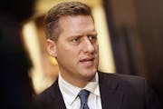 FILE - In this May 10, 2017, file photo, Minnesota Republican House Speaker Kurt Daudt fields a question from reporters outside the House chamber in S