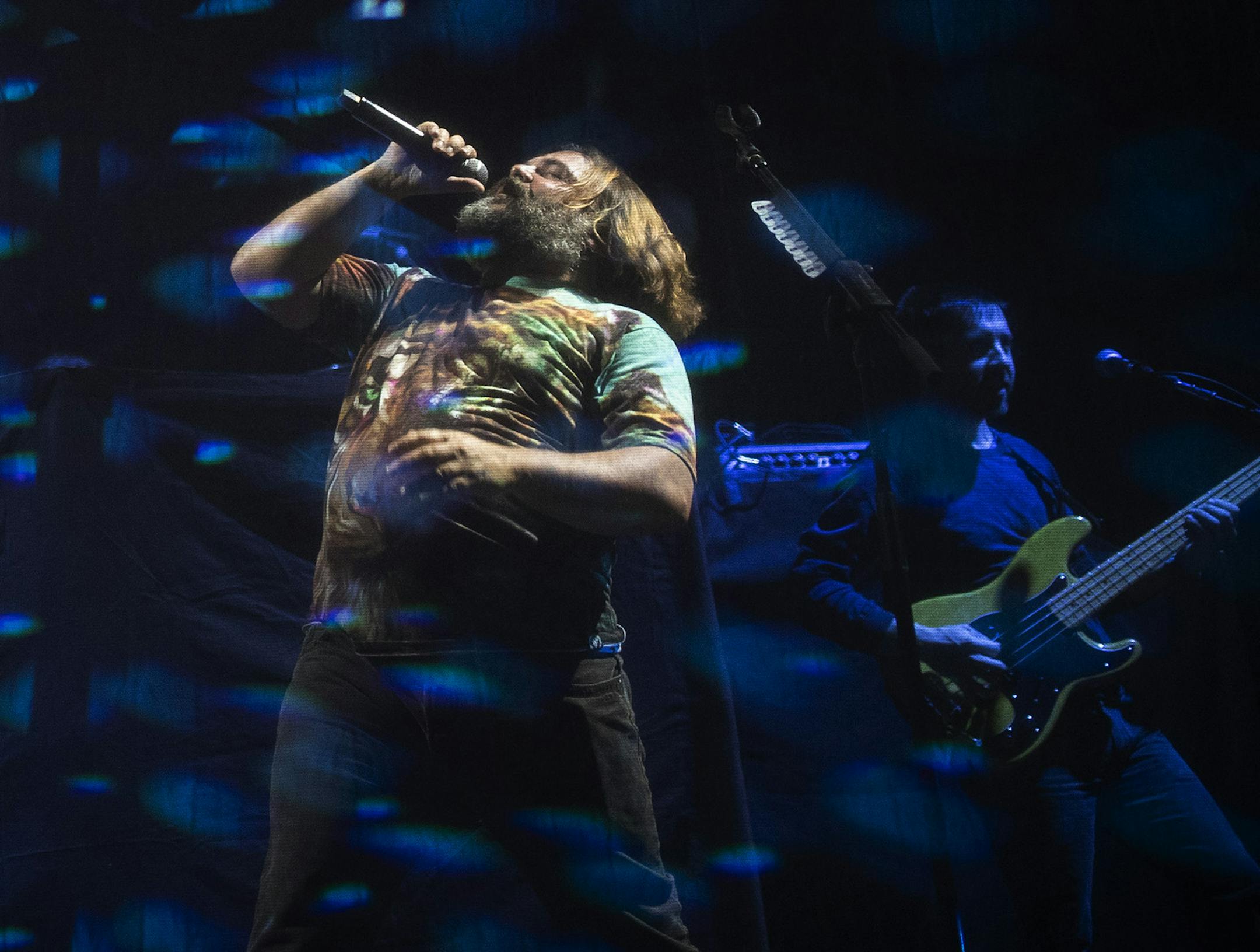 Tenacious D a musical comedy duo featuring actor-singer Kyle Gass left ,and Jack Black preformed at Palace Theater Tuesday July,30 2019 in St. Paul, MN.] Jerry Holt • Jerry.holt@startribune.com