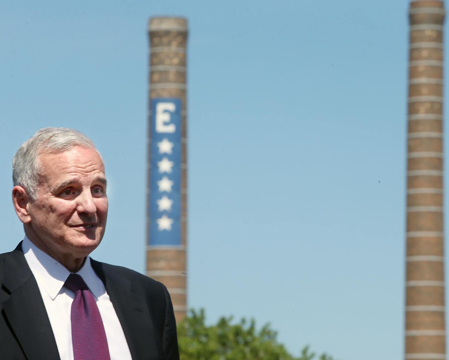 Govenor Mark Dayton attended a groundbreaking for Northern Stacks, a huge industrial redevelopment site in Fridley. The site will be redeveloped into light industrial and distribution space. ] JOELKOYAMA&#x201a;&#xc4;&#xa2;jkoyama@startribune Minneapolis, MN on May 29, 2014.