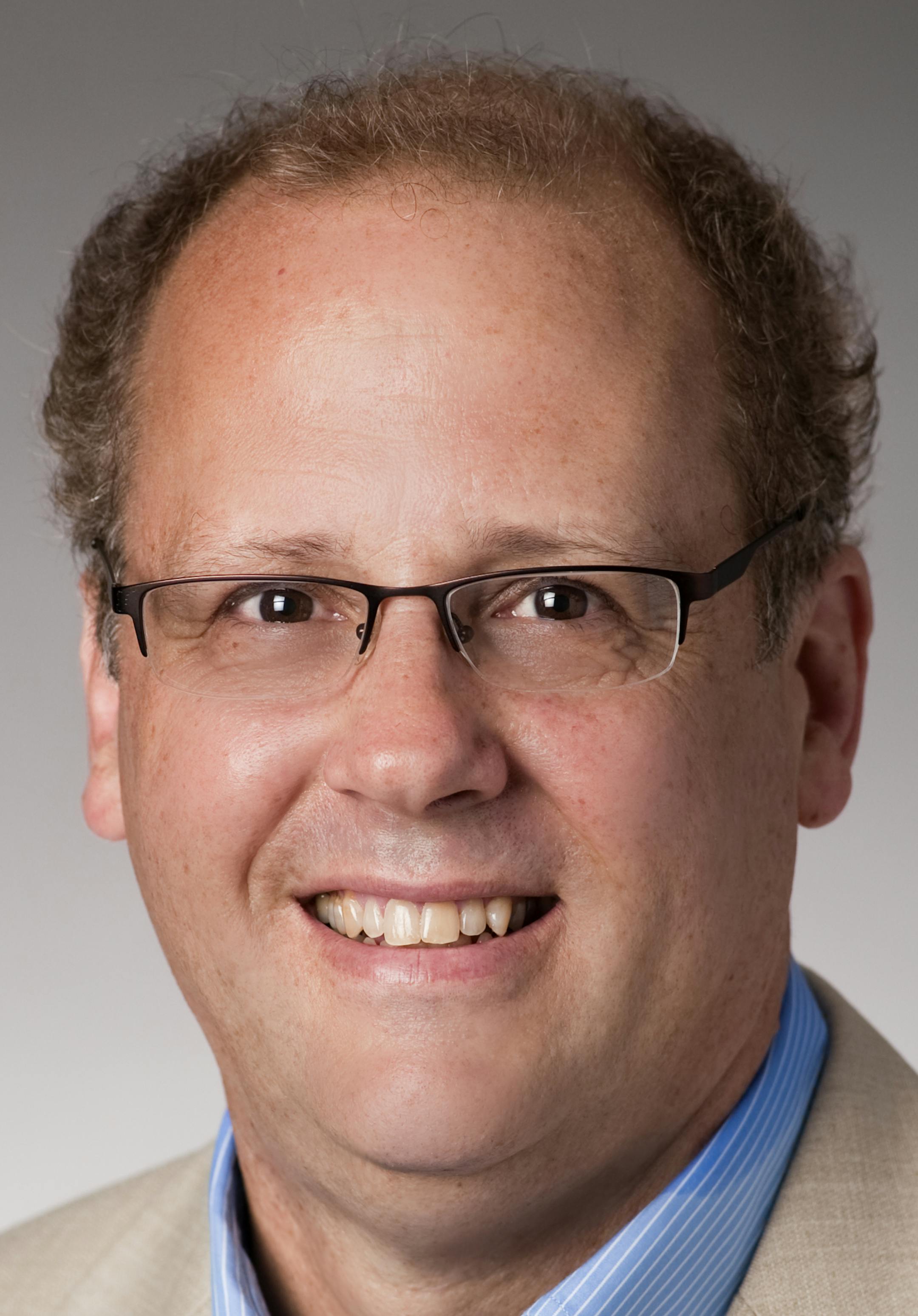 Studio portrait of Mark Spriggs, chair of the Entrepreneurship department of the Opus College of Business, taken July 15, 2010.