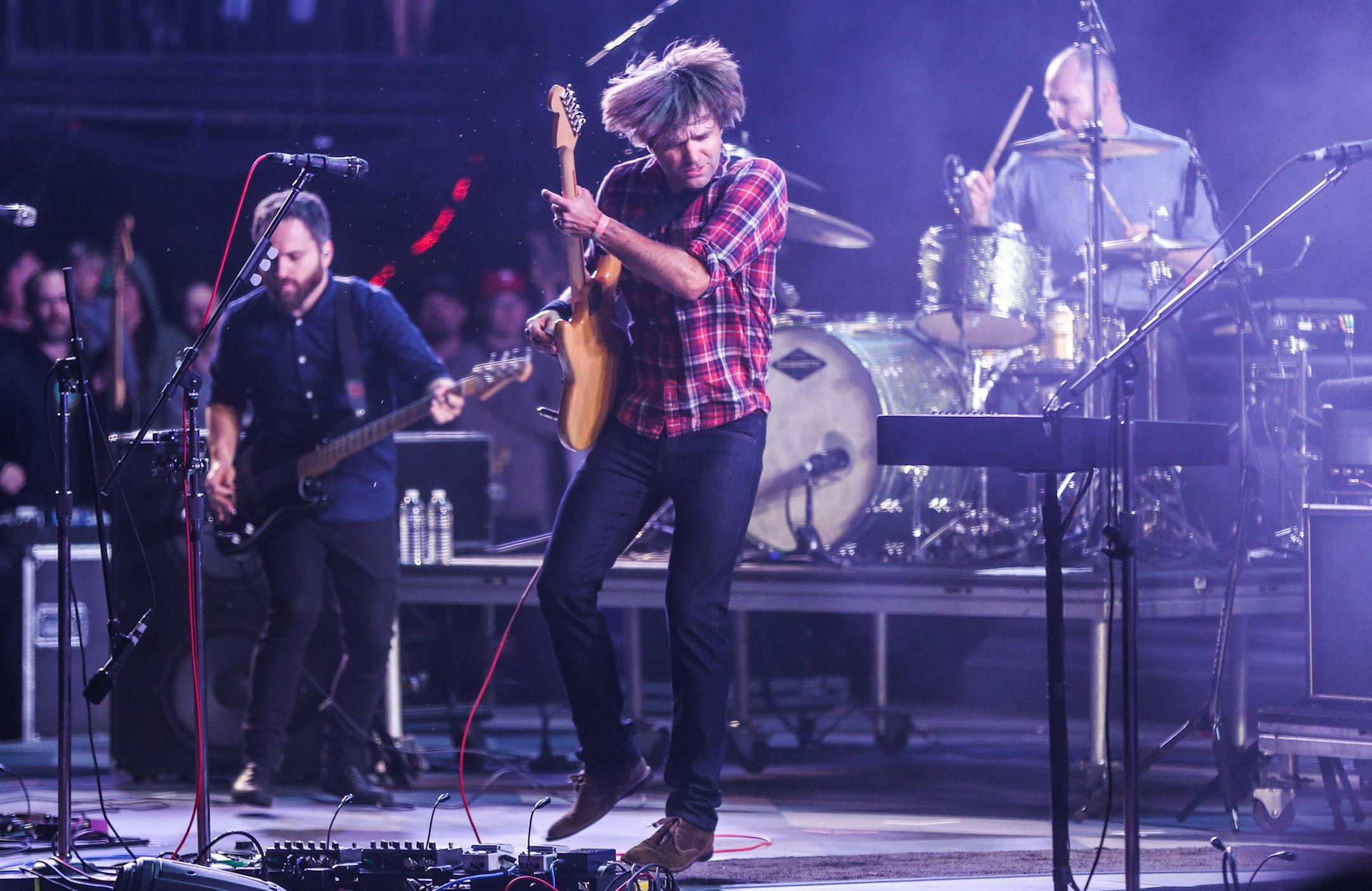 Death Cab For Cutie performs at the KROQ Weenie Roast at the Irvine Meadows Amphitheatre on Saturday, May 16, 2015, in Irvine, Calif. (Photo by Rich Fury/Invision/AP) ORG XMIT: INVW
