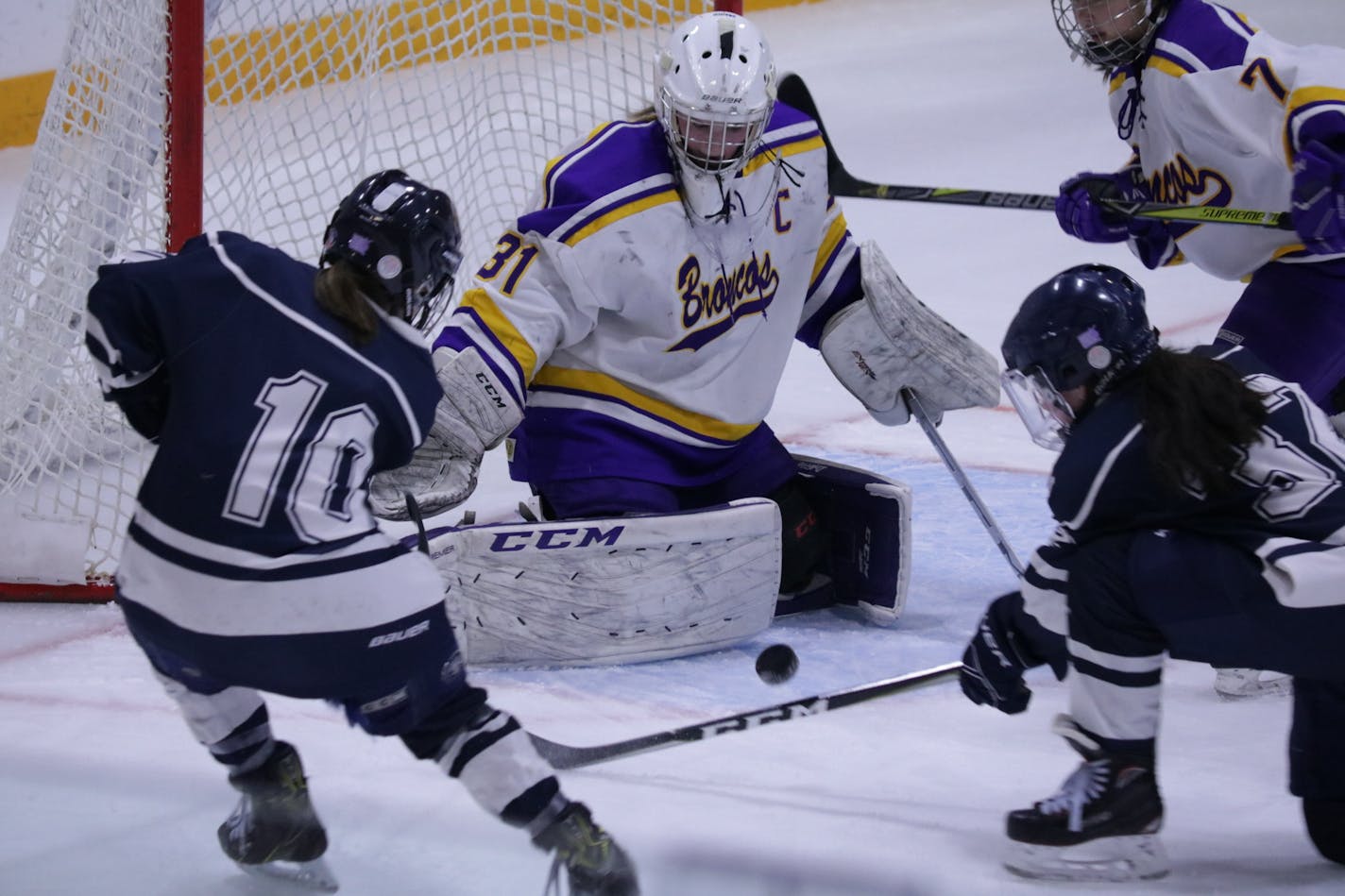 Goaltender Macey Marcotte of International Falls. Submitted photo