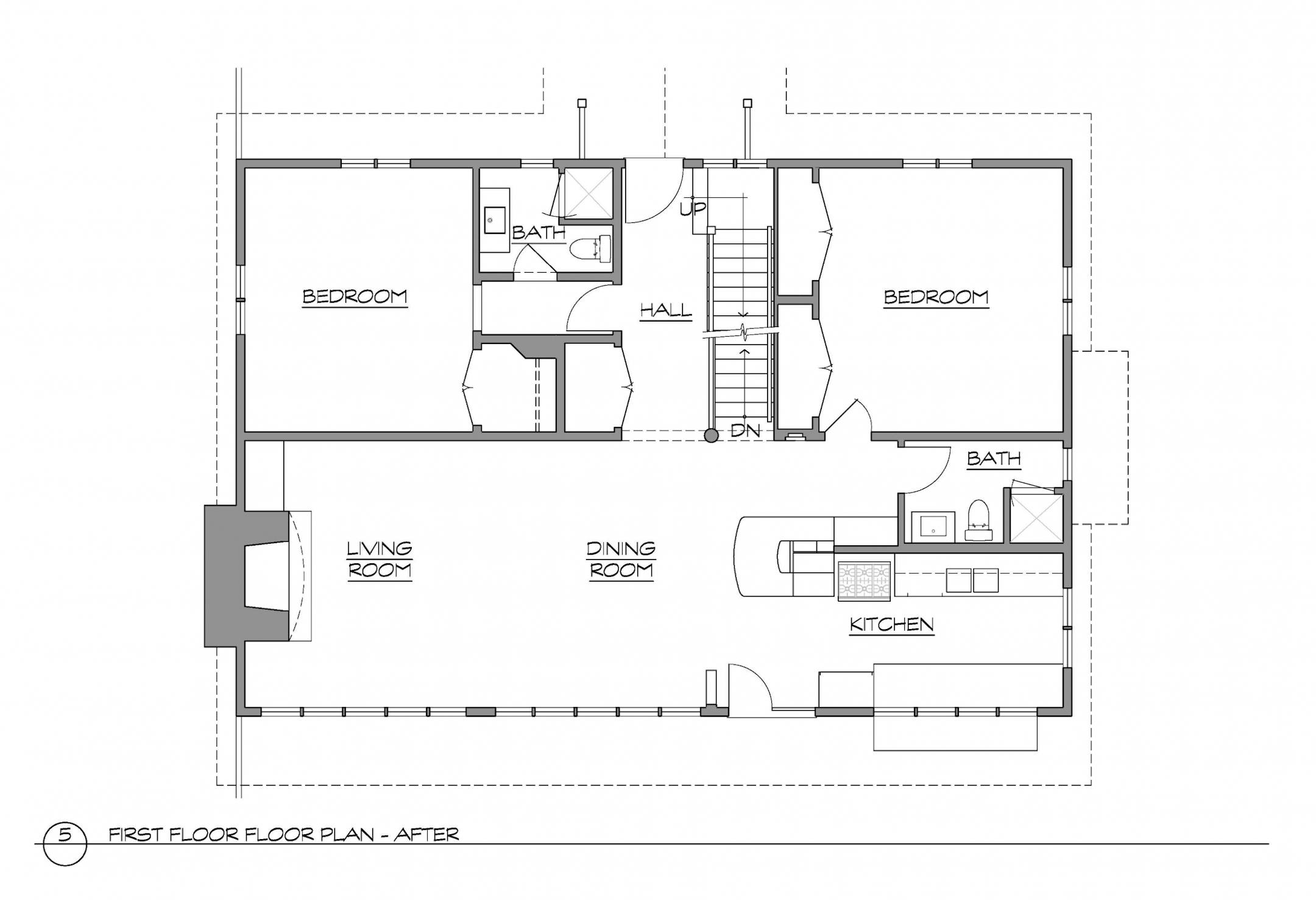 Home of the Month: AFTER First floor plan.