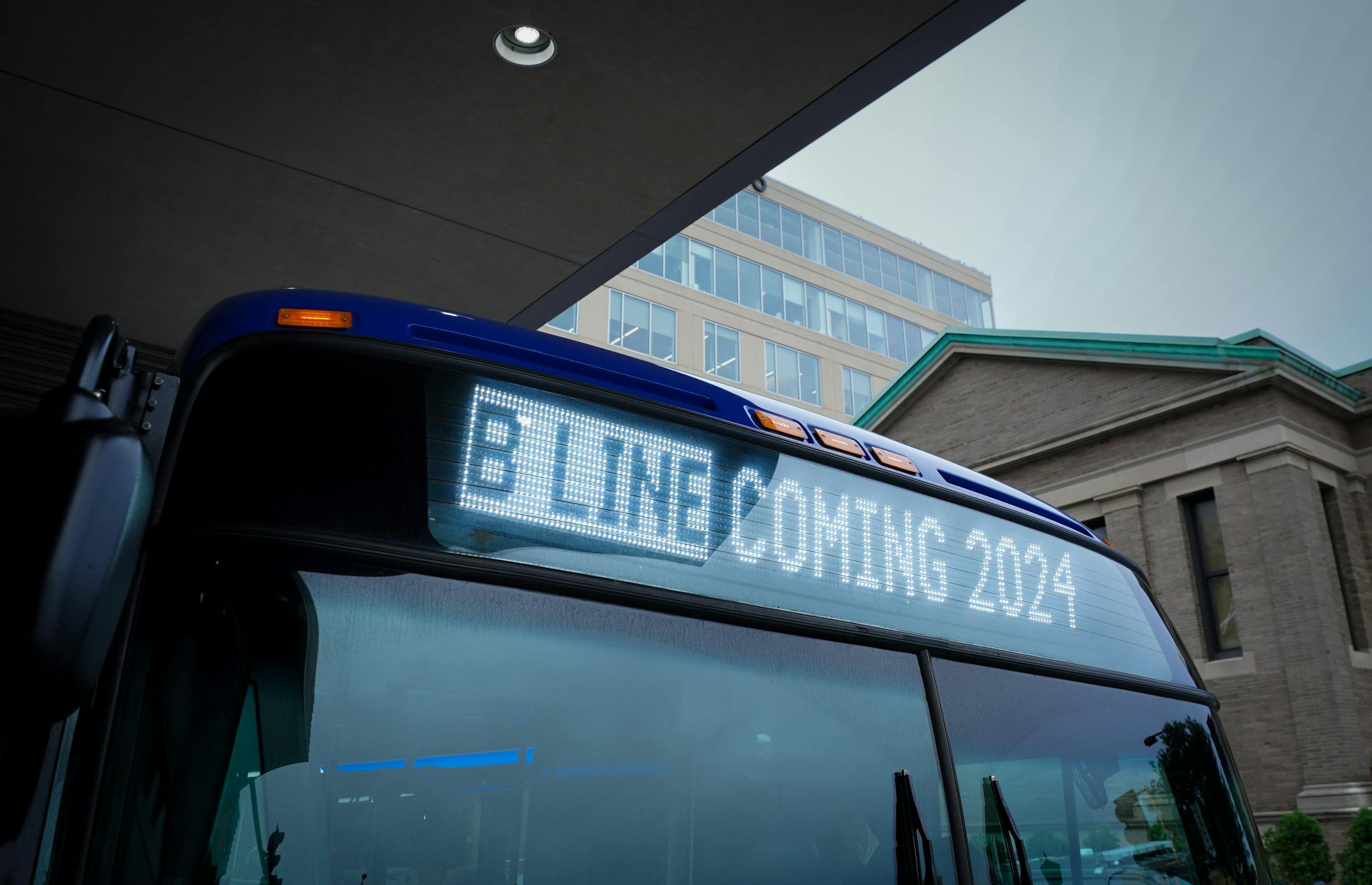 U.S. Transportation Secretary Pete Buttigieg rode an electric bus along the coming B Line Thursday, Aug. 25, 2022, Minneapolis, Minn.