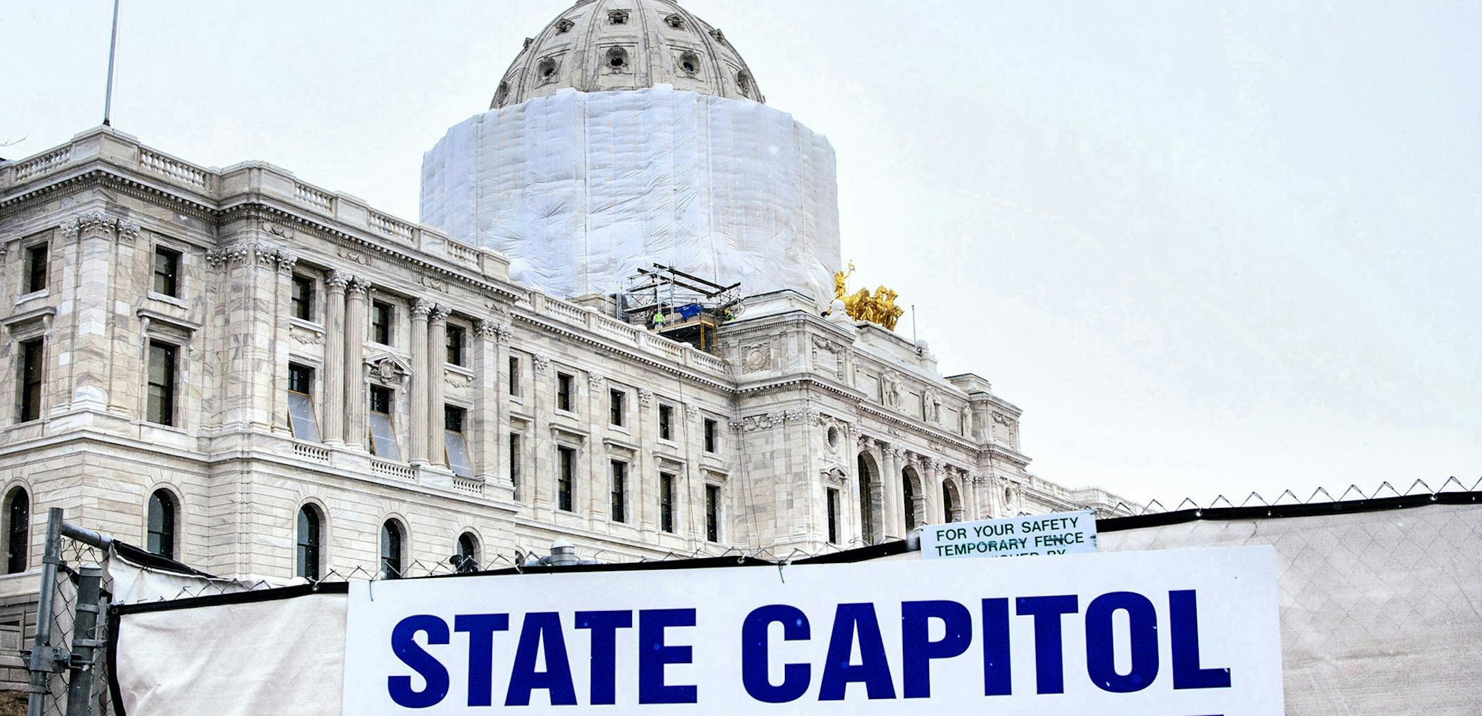 The Capitol is still officially closed to the public. ] GLEN STUBBE * gstubbe@startribune.com Thursday, March 3, 2016 With less than a week left before the beginning of the session, Tour of ongoing renovation work at the Minnesota State Capitol and at the House chamber currently being prepared for the legislative session. ORG XMIT: MIN1603031135463892 ORG XMIT: MIN1603091038238260 ORG XMIT: MIN1605201802370086