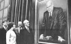 September 17, 1966 Rayburn Portrait - This Portrait of the late Speaker Sam Rayburn was presented to the House of Representatives Friday by a group of