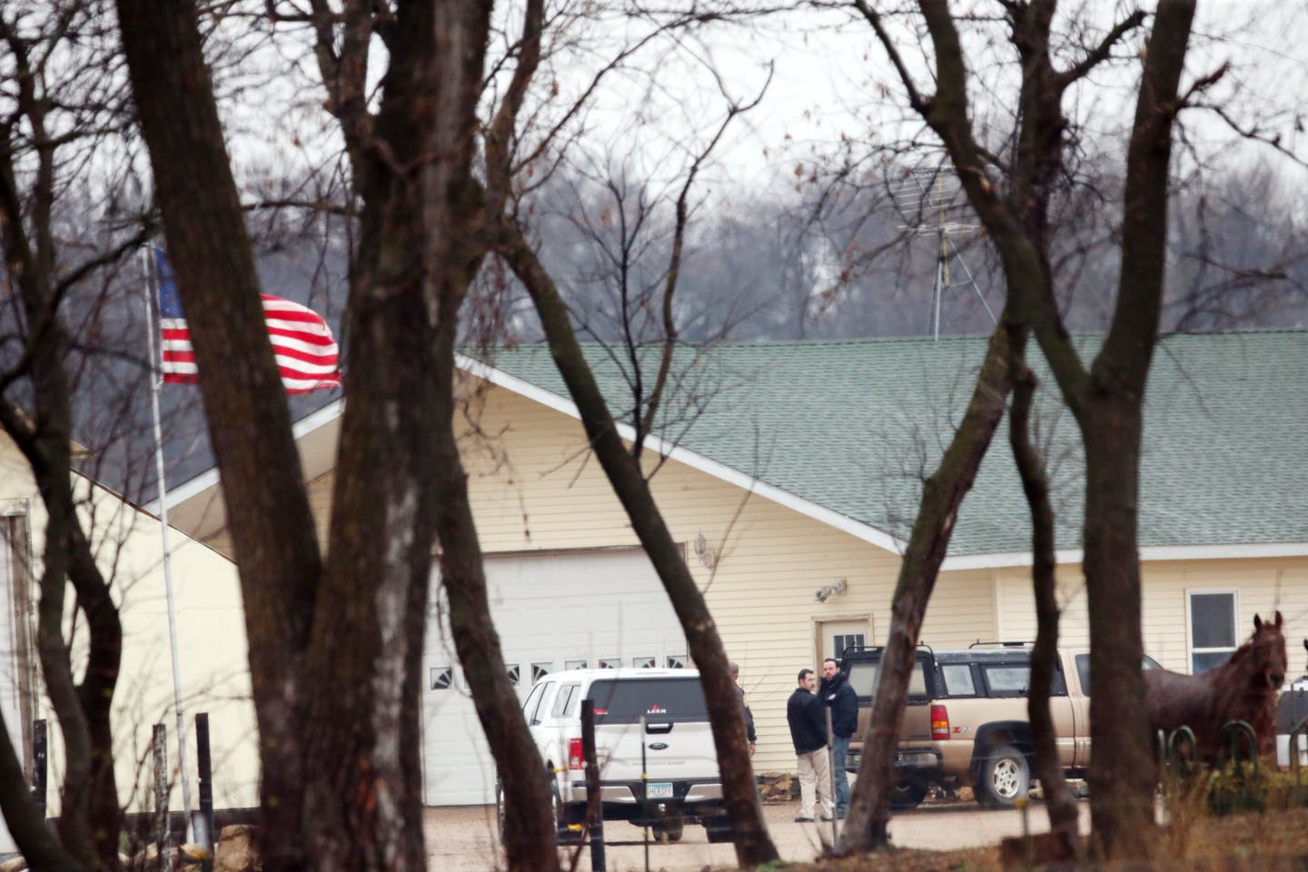 Police are searching a horse farm near Herman in the continuing efforts to find Gianna and Samantha Rucki, who went missing in April 2013. Wednesday November 18, 2015 in Herman, MN.