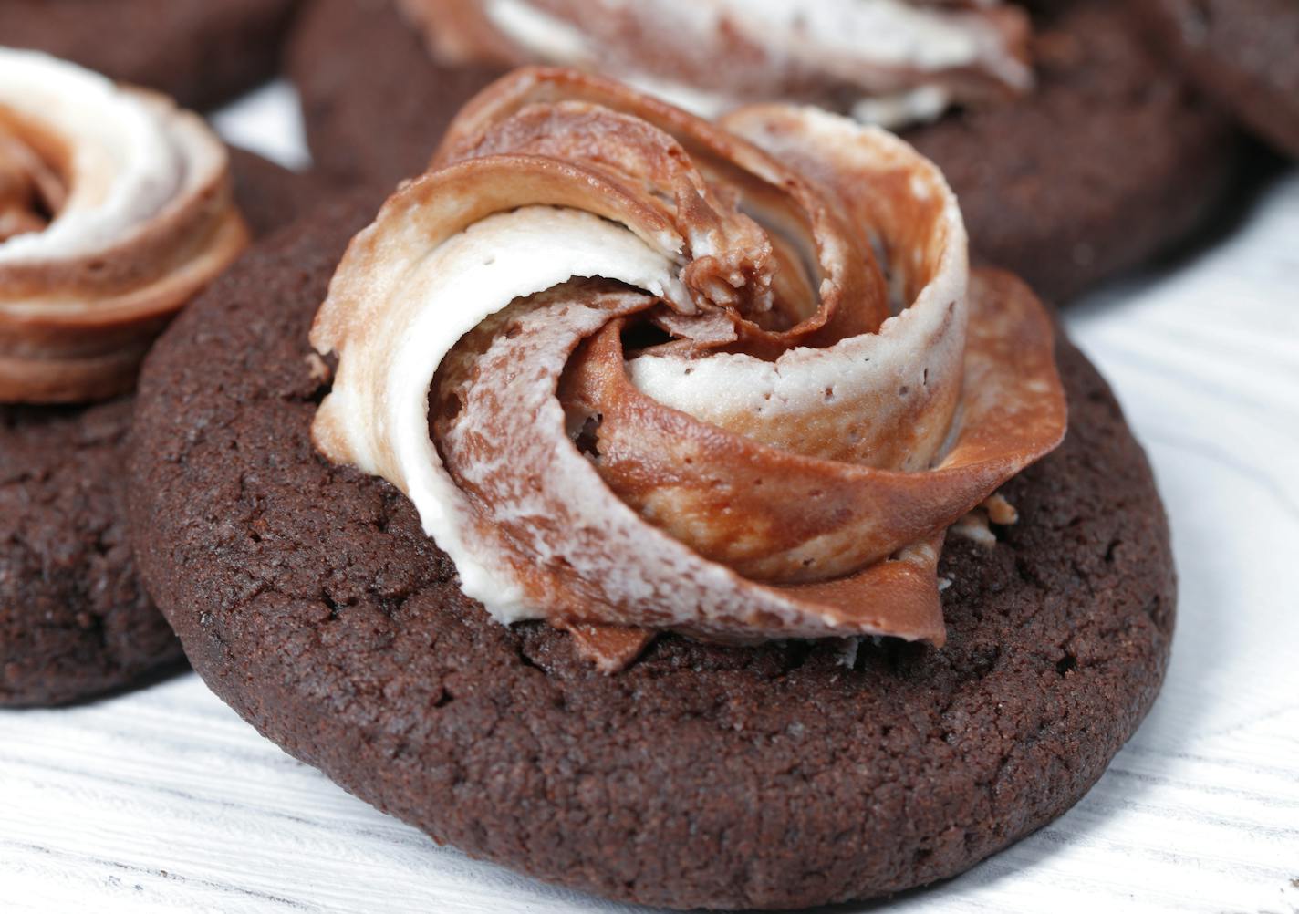 Mocha Cappuccino Cookies ___The 15th year of the Taste cookie contest includes, Chocolate Toffee Cookies, Cranberry Cornmeal Shortbread Cookies (winner), German Sour Cream Twists, Limoncello Kisses, Mocha Cappuccino Cookies [ The Star Tribune 2017 Holiday cooky contest Star Tribune Photos By Tom Wallace holbooks cover for the 2017 book guide