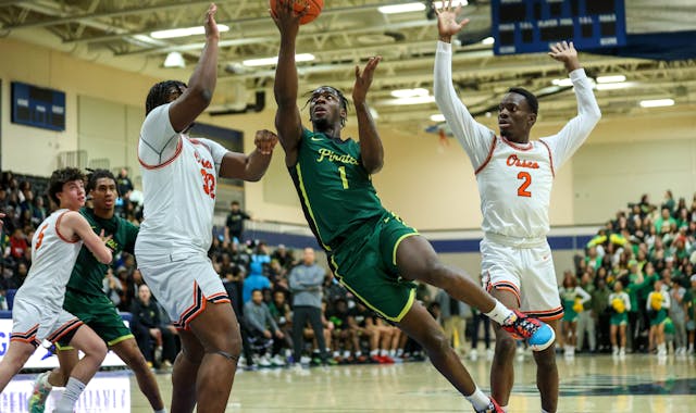 Park Center’s CJ O’Hara drove for a layup and two of his 22 points Friday against Osseo.