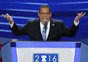 Rep. Keith Ellison, D-Minn., shown at the Democratic National Convention in July, believes he can reunite the splintered party.
