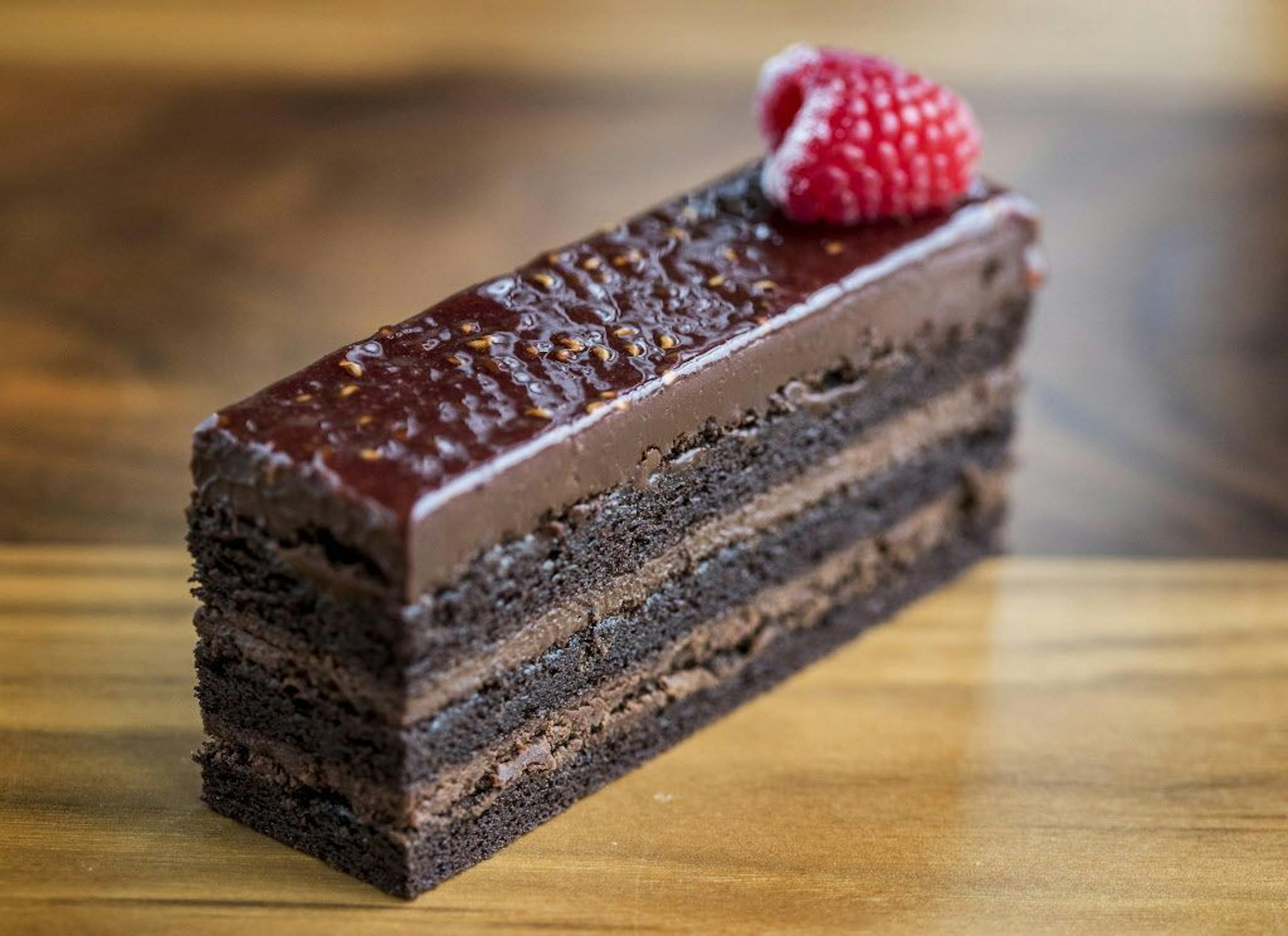 Flourless Raspberry Cake at Rose Street Patisserie in Minneapolis, MN.