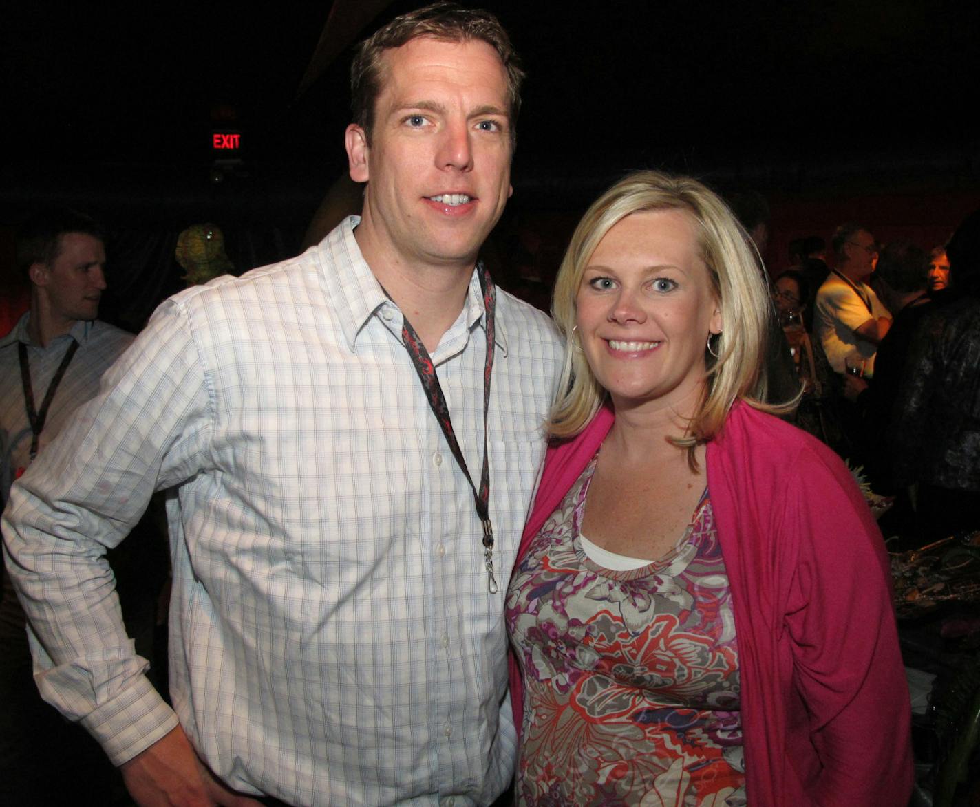 Sara Glassman, sglassman@startribune.com Opening night for Cirque du Soleil's "Ovo" at the Mall of America. Cory Kampschroer, KSTP and Jessica Miles, KSTP anchor. ORG XMIT: MIN2013091616391101