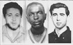 From left: James Chaney, Michael Schwerner and Andrew Goodman, were civil rights workers who were murdered in Philadelphia, Miss., by the Ku Klux Klan
